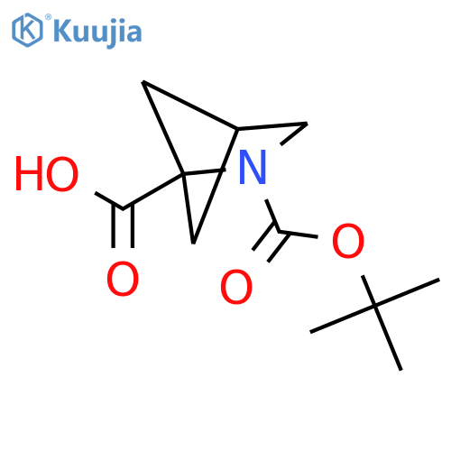 2-[(tert-butoxy)carbonyl]-2-azabicyclo[2.1.1]hexane-1-carboxylic acid structure