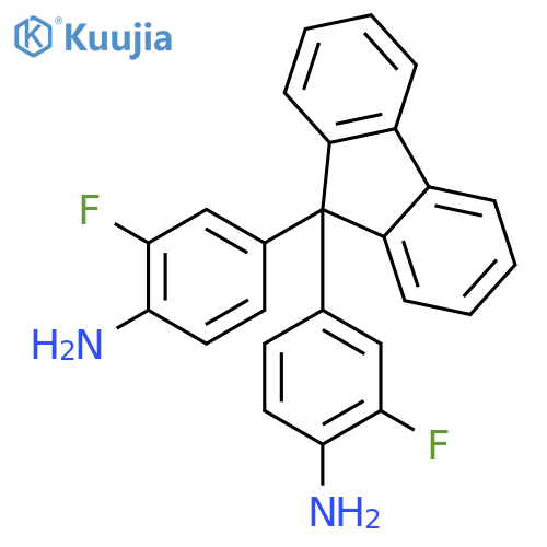 9,9-Bis(4-amino-3-fluorophenyl)fluorene structure