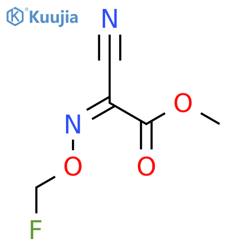 Acetic acid,cyano[(fluoromethoxy)imino]-, methyl ester, (Z)- (9CI) structure