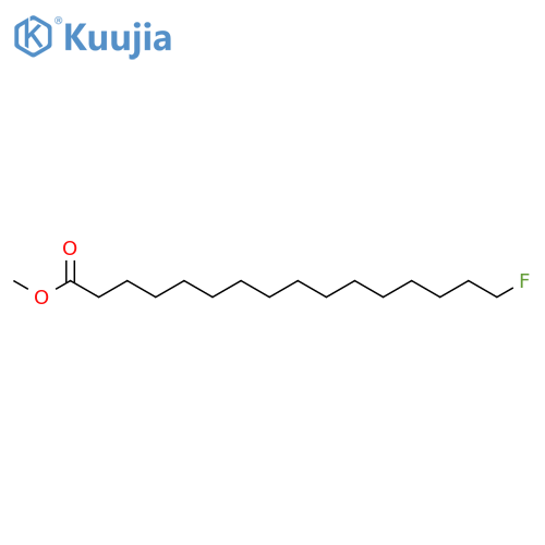 Hexadecanoic acid, 16-fluoro-, methyl ester structure