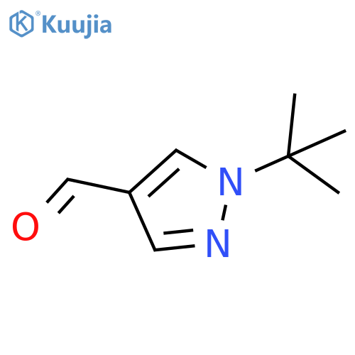 1-tert-Butyl-1H-pyrazole-4-carbaldehyde structure
