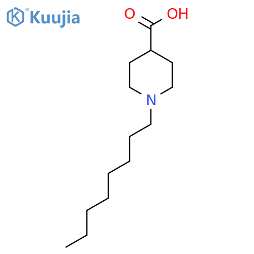 1-Octylpiperidine-4-carboxylic acid structure