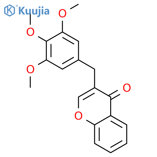 4H-1-Benzopyran-4-one, 3-[(3,4,5-trimethoxyphenyl)methyl]- structure