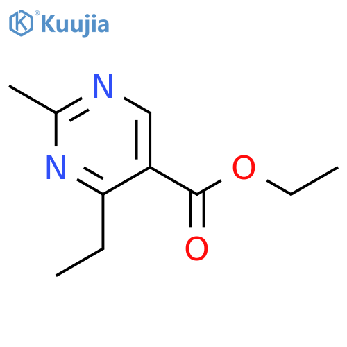 Ethyl 4-ethyl-2-methylpyrimidine-5-carboxylate structure
