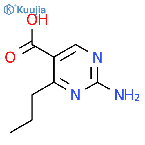 2-Amino-4-propylpyrimidine-5-carboxylic acid structure