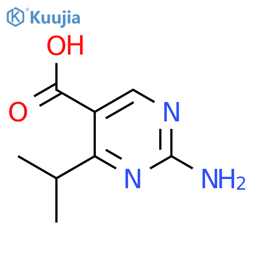 2-Amino-4-isopropylpyrimidine-5-carboxylic acid structure