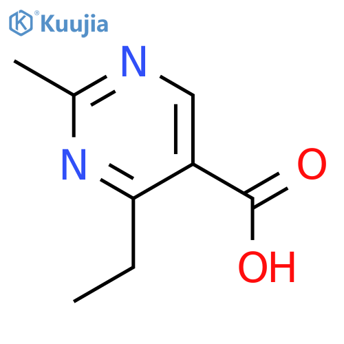 4-Ethyl-2-methylpyrimidine-5-carboxylic acid structure