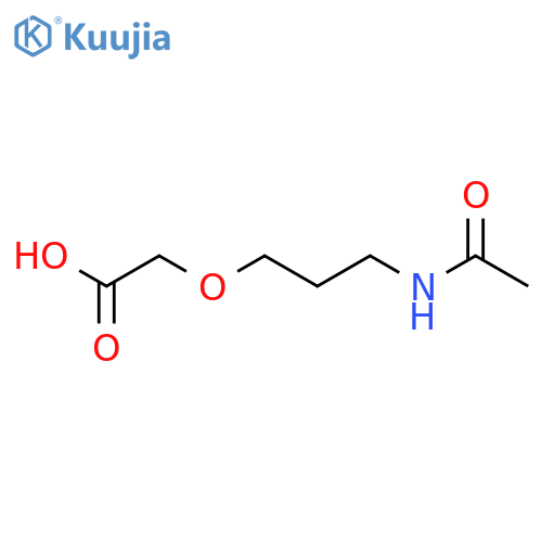 2-(3-Acetamidopropoxy)acetic acid structure