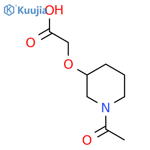 (1-Acetyl-piperidin-3-yloxy)-acetic acid structure