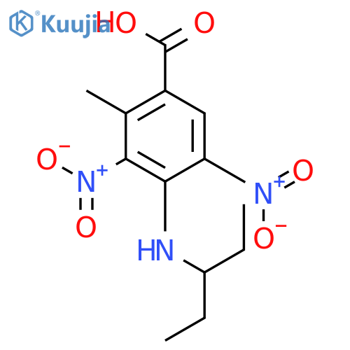4-(1-Ethylpropyl)amino-2-methyl-3,5-dinitro-benzoic Acid structure
