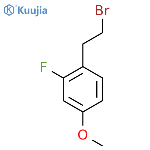 1-(2-bromoethyl)-2-fluoro-4-methoxybenzene structure