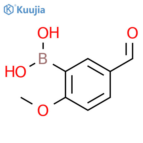 (5-Formyl-2-methoxyphenyl)boronic acid structure