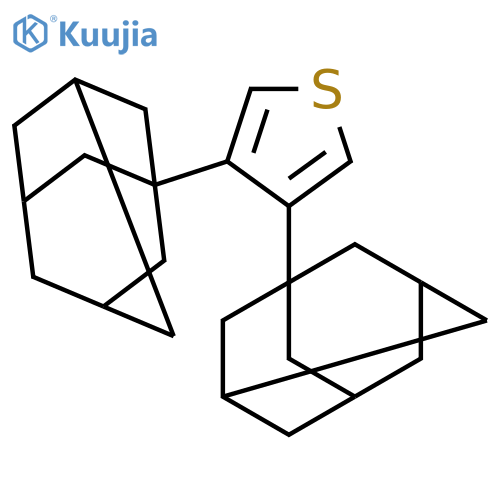 Thiophene, 3,4-bis(tricyclo[3.3.1.13,7]dec-1-yl)- structure