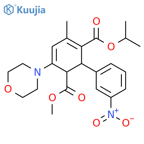3,5-Cyclohexadiene-1,3-dicarboxylic acid,4-methyl-6-(4-morpholinyl)-2-(3-nitrophenyl)-, 1-methyl 3-(1-methylethyl)ester structure
