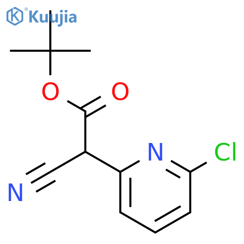 tert-Butyl 2-(6-chloropyridin-2-yl)-2-cyanoacetate structure