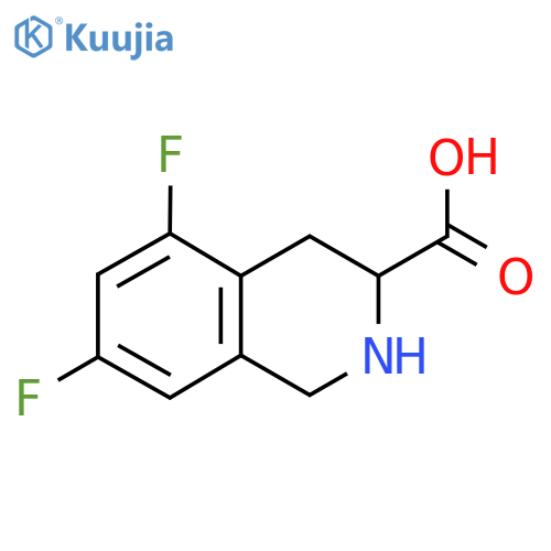 5,7-difluoro-1,2,3,4-tetrahydroisoquinoline-3-carboxylic acid structure