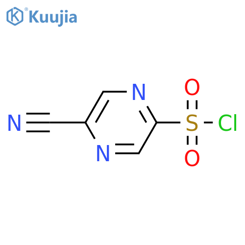 5-cyanopyrazine-2-sulfonyl chloride structure