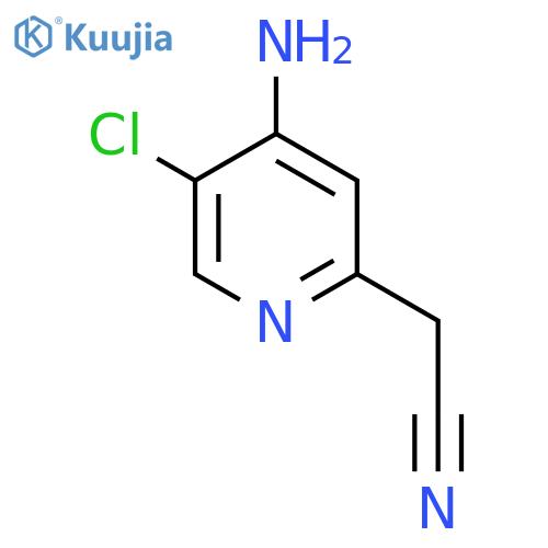 4-Amino-5-chloropyridine-2-acetonitrile structure