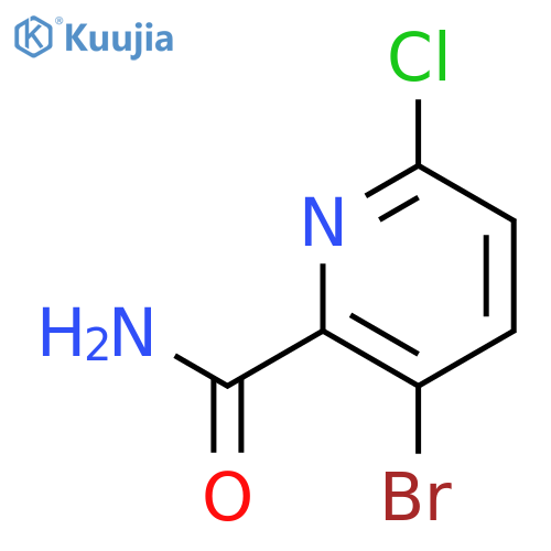 3-bromo-6-chloro-pyridine-2-carboxamide structure