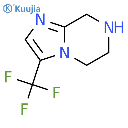 3-(Trifluoromethyl)-5,6,7,8-tetrahydroimidazo[1,2-a]pyrazine structure