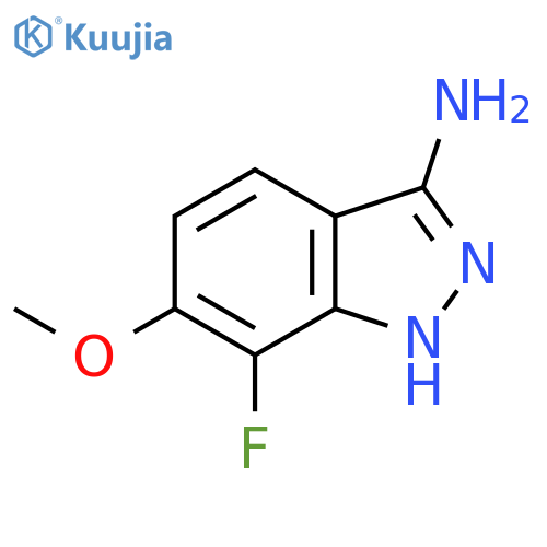 7-fluoro-6-methoxy-1H-indazol-3-amine structure