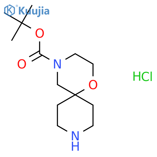 tert-butyl 1-oxa-4,9-diazaspiro[5.5]undecane-4-carboxylate;hydrochloride structure