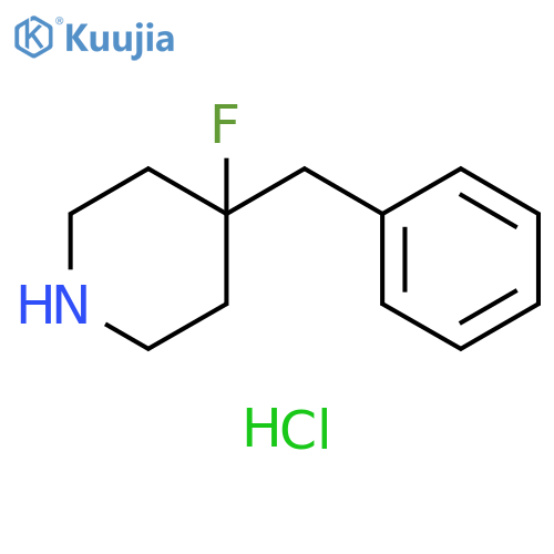 4-benzyl-4-fluoropiperidine hydrochloride structure