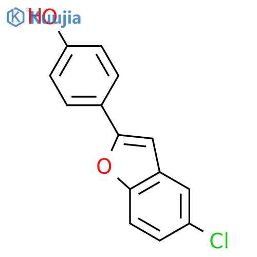 Phenol, 4-(5-chloro-2-benzofuranyl)- structure