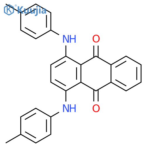 1,4-Bis(p-tolylamino)anthracene-9,10-dione structure