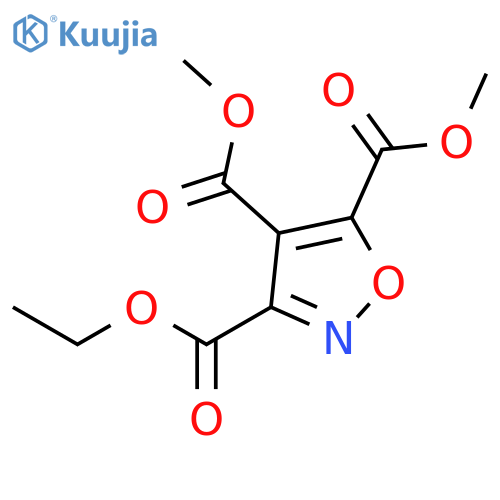 Isoxazoletricarboxylic acid, 3-ethyl 4,5-dimethyl ester structure