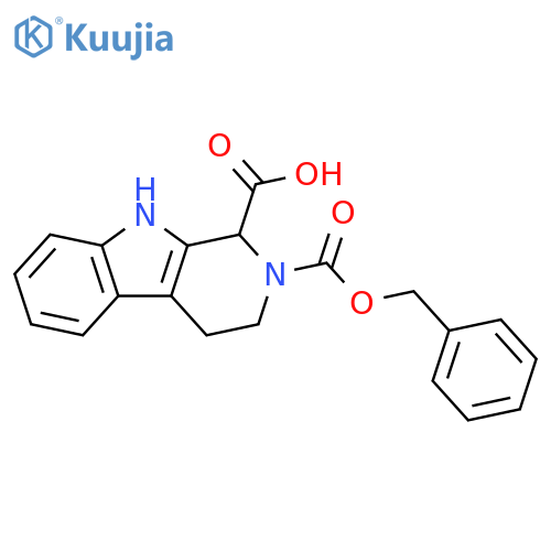 2-(benzyloxy)carbonyl-1H,2H,3H,4H,9H-pyrido3,4-bindole-1-carboxylic acid structure
