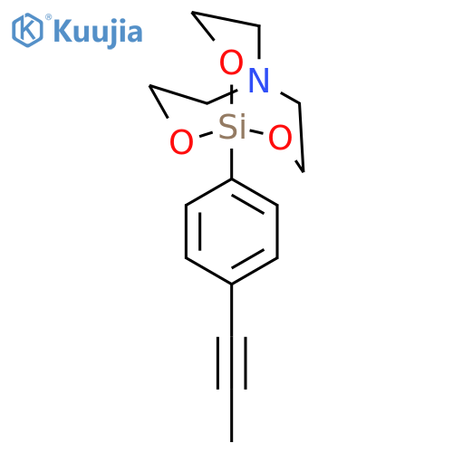 2,8,9-Trioxa-5-aza-1-silabicyclo[3.3.3]undecane,1-[4-(1-propyn-1-yl)phenyl]- structure