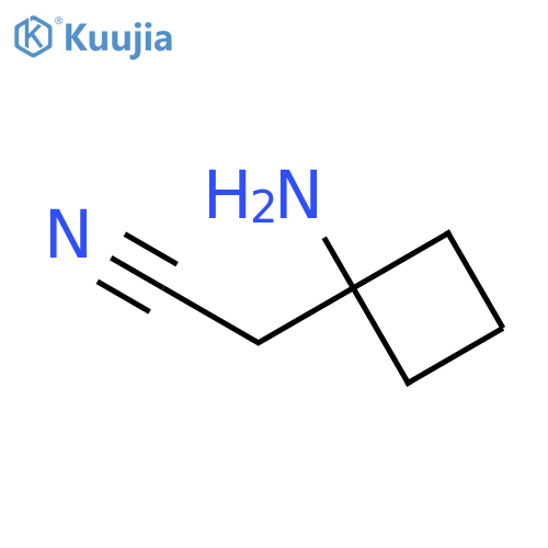 2-(1-Aminocyclobutyl)acetonitrile structure