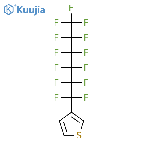 3-(Tridecafluorohexyl)thiophene structure