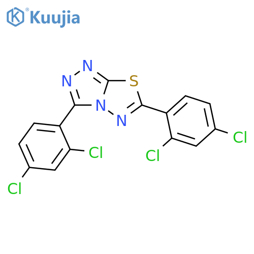 3,6-bis(2,4-dichlorophenyl)-[1,2,4]triazolo[3,4-b][1,3,4]thiadiazole structure