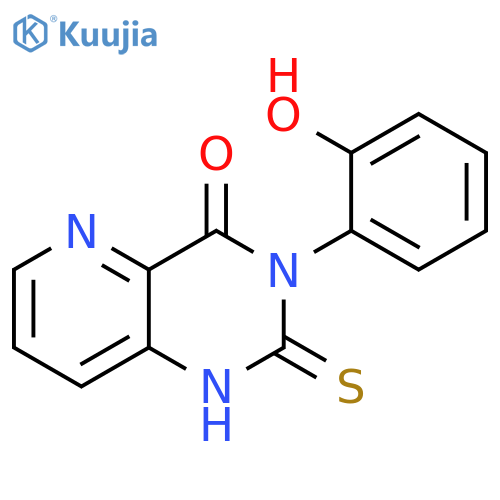 Pyrido[3,2-d]pyrimidin-4(1H)-one,2,3-dihydro-3-(2-hydroxyphenyl)-2-thioxo- structure