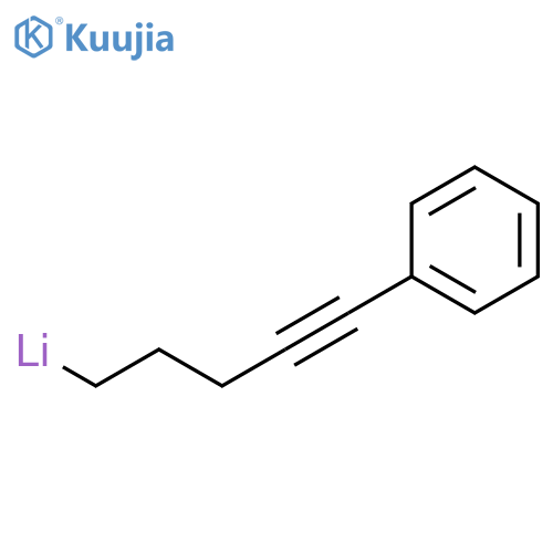 Lithium, (5-phenyl-4-pentynyl)- structure