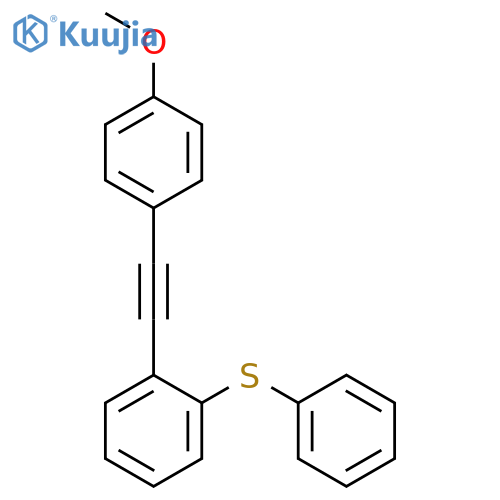 Benzene, 1-[(4-methoxyphenyl)ethynyl]-2-(phenylthio)- structure