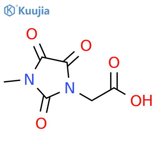 2-(3-methyl-2,4,5-trioxoimidazolidin-1-yl)acetic acid structure