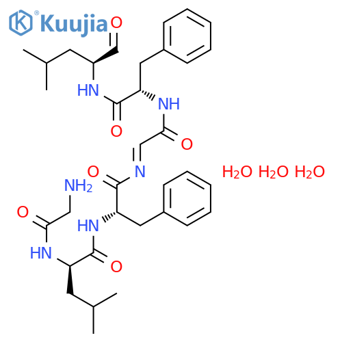 Cyclo(glycyl-D-leucyl-L-phenylalanylglycyl-L-phenylalanyl-L-leucyl),trihydrate (9CI) structure