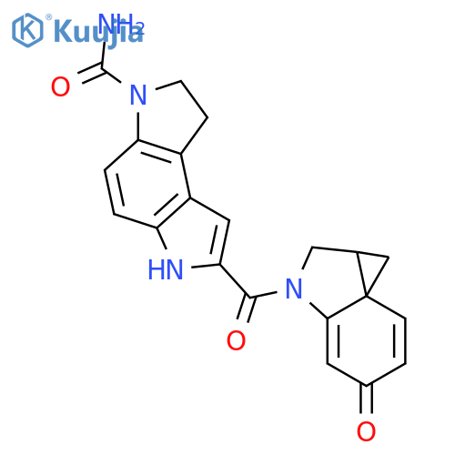 Benzo[1,2-b:4,3-b']dipyrrole-3(2H)-carboxamide,7-[(1a,2-dihydro-5-oxo-1H-cycloprop[c]indol-3(5H)-yl)carbonyl]-1,6-dihydro-,(1aS)- (9CI) structure