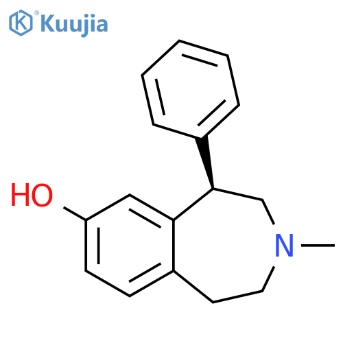1H-3-Benzazepin-7-ol,2,3,4,5-tetrahydro-3-methyl-5-phenyl-, (5R)- structure