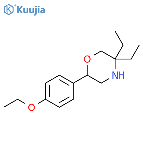 2-(4-Ethoxyphenyl)-5,5-diethylmorpholine structure