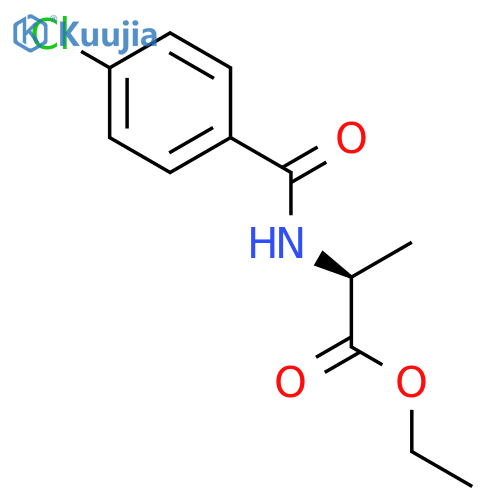 L-Alanine, N-(4-chlorobenzoyl)-, ethyl ester structure