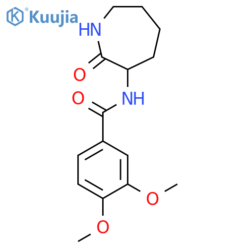 BENZAMIDE, N-(HEXAHYDRO-2-OXO-1H-AZEPIN-3-YL)-3,4-DIMETHOXY- structure