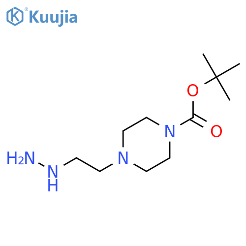 tert-butyl 4-(2-hydrazinylethyl)piperazine-1-carboxylate structure