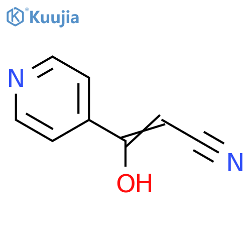 3-Hydroxy-3-(4-pyridinyl)-2-propenenitrile structure