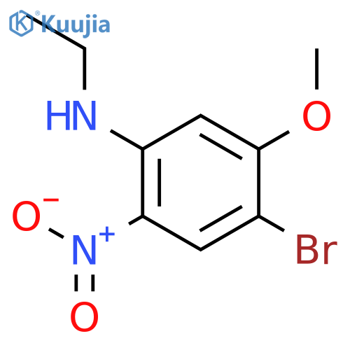 4-Bromo-N-ethyl-5-methoxy-2-nitroaniline structure