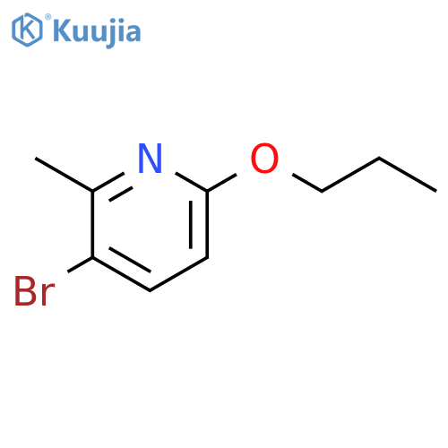 3-Bromo-2-methyl-6-propoxypyridine structure