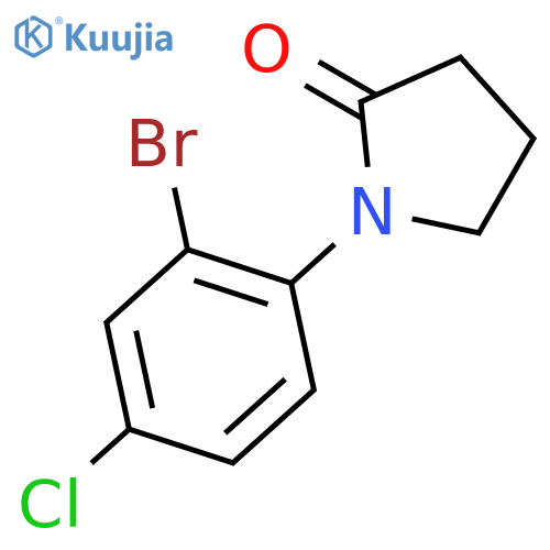 1-(2-Bromo-4-chlorophenyl)pyrrolidin-2-one structure